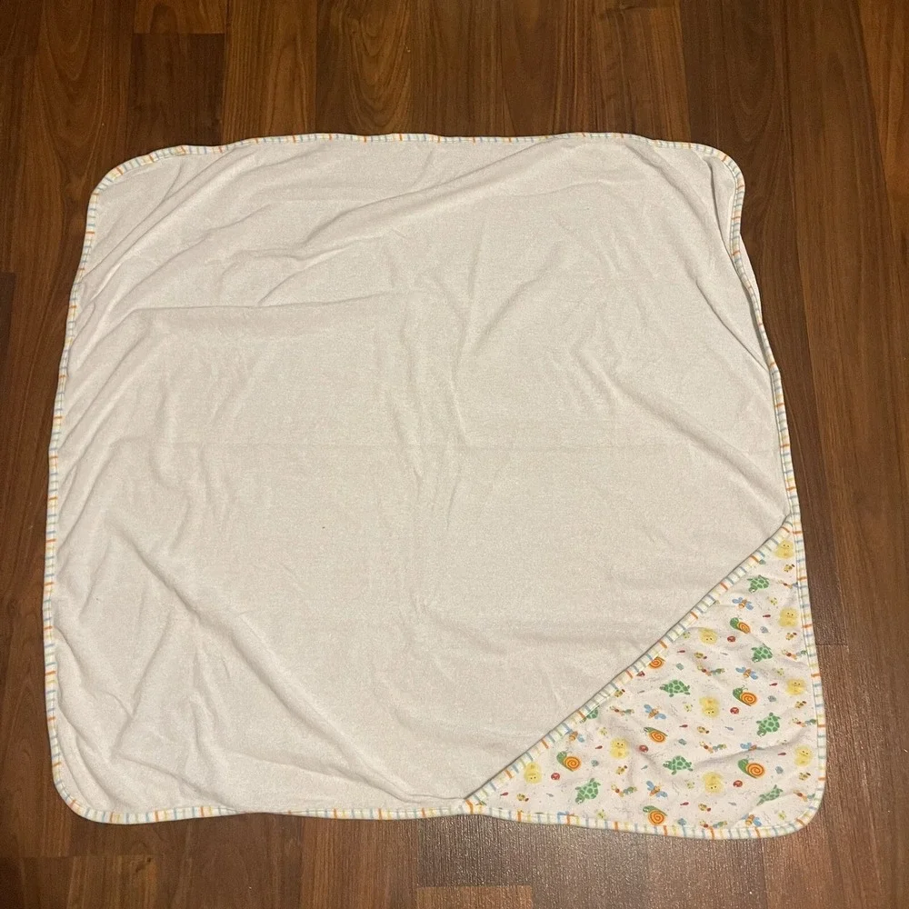 Toys Babies R Us Baby Blanket Bath Cape Ducks Turtle Snails Caterpillar Fish HTF
